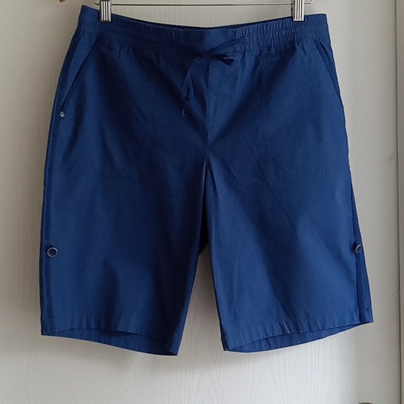 Tribal | Blue Cotton Bermuda Shorts - Picture 8 of 8